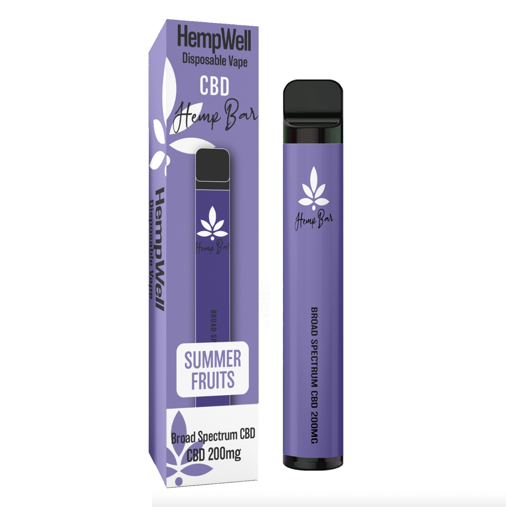 CBD Disposable Vape 200mg Summer Fruits  Hemp Well Australia
